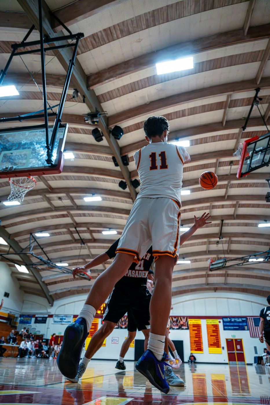 Player elevating for a jump shot